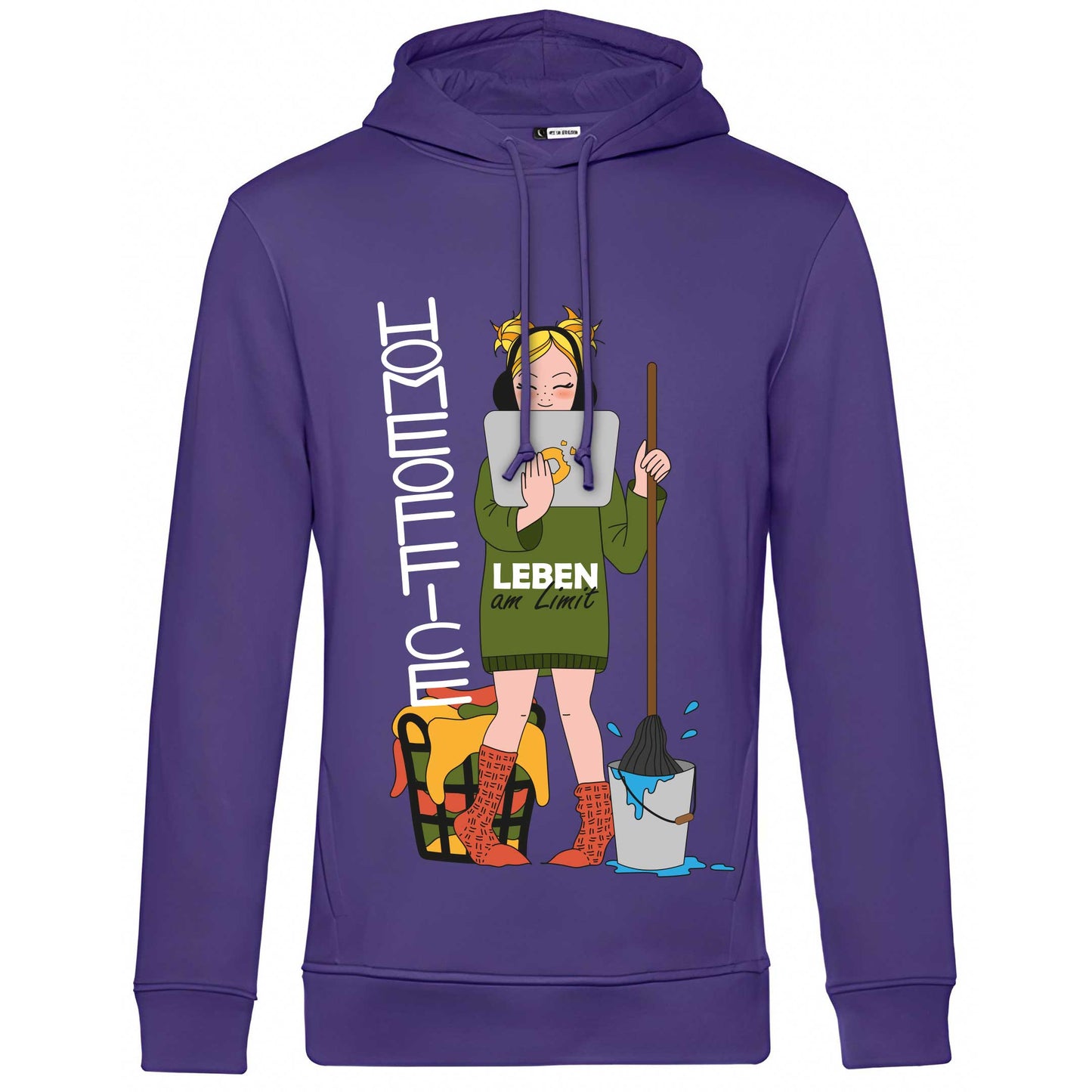Hoody "Home Office" (lila)
