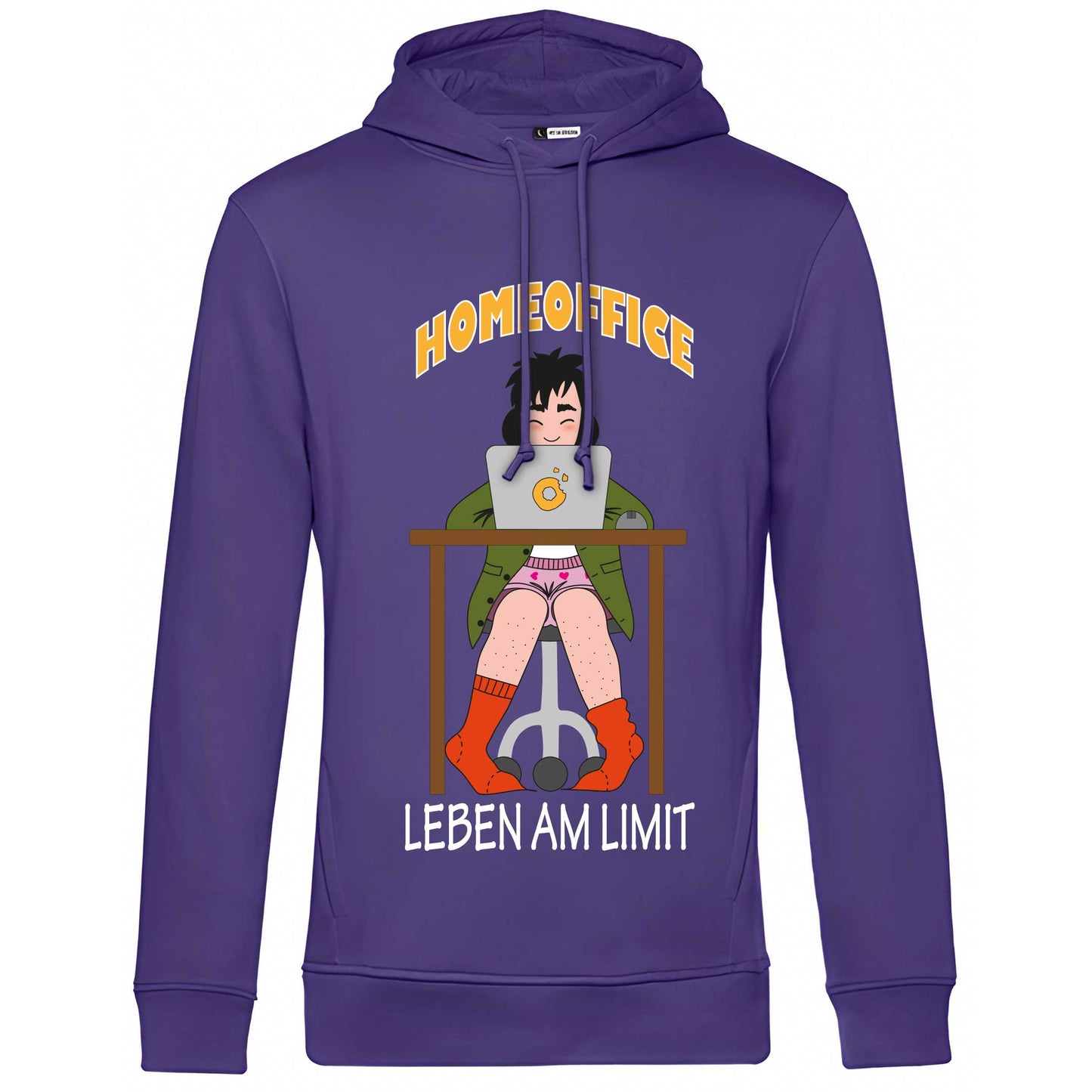 Hoody "Home Office" (lila)