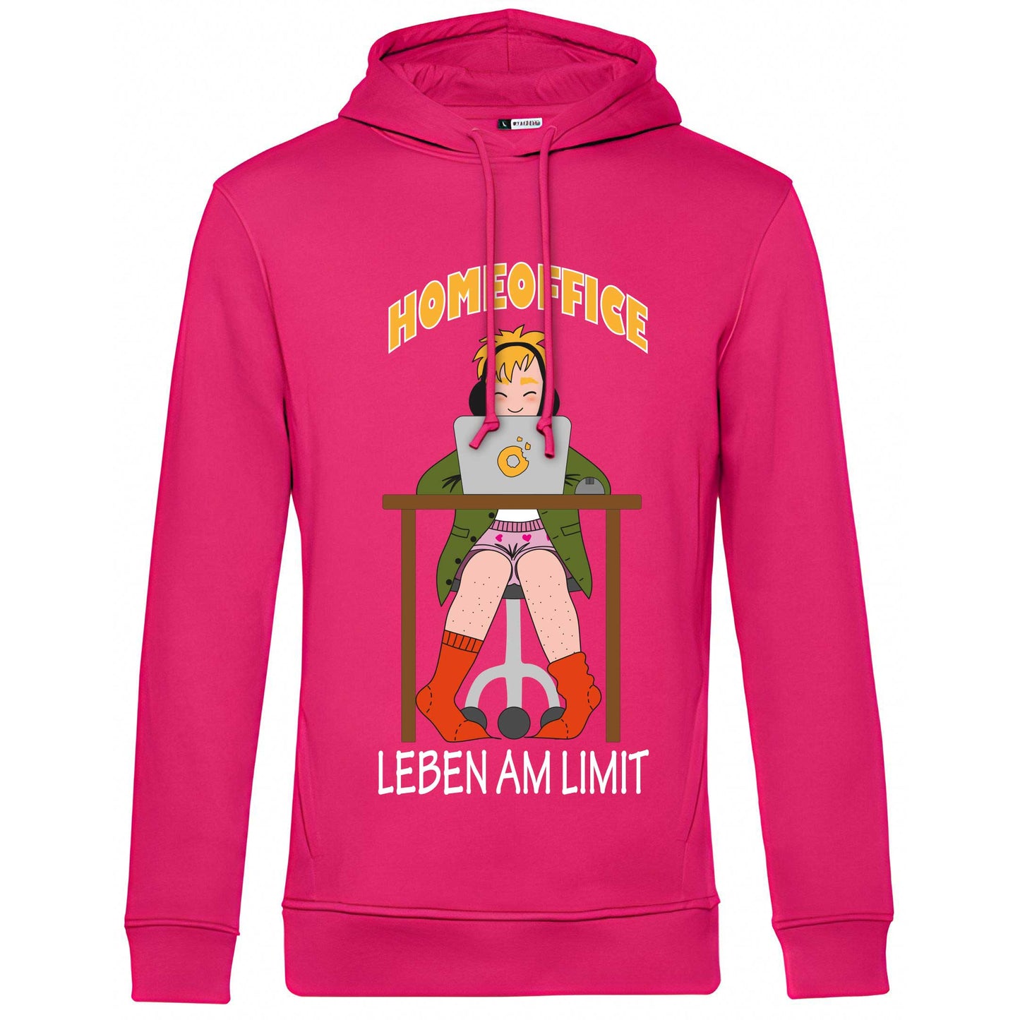 Hoody "Home Office" (pink)