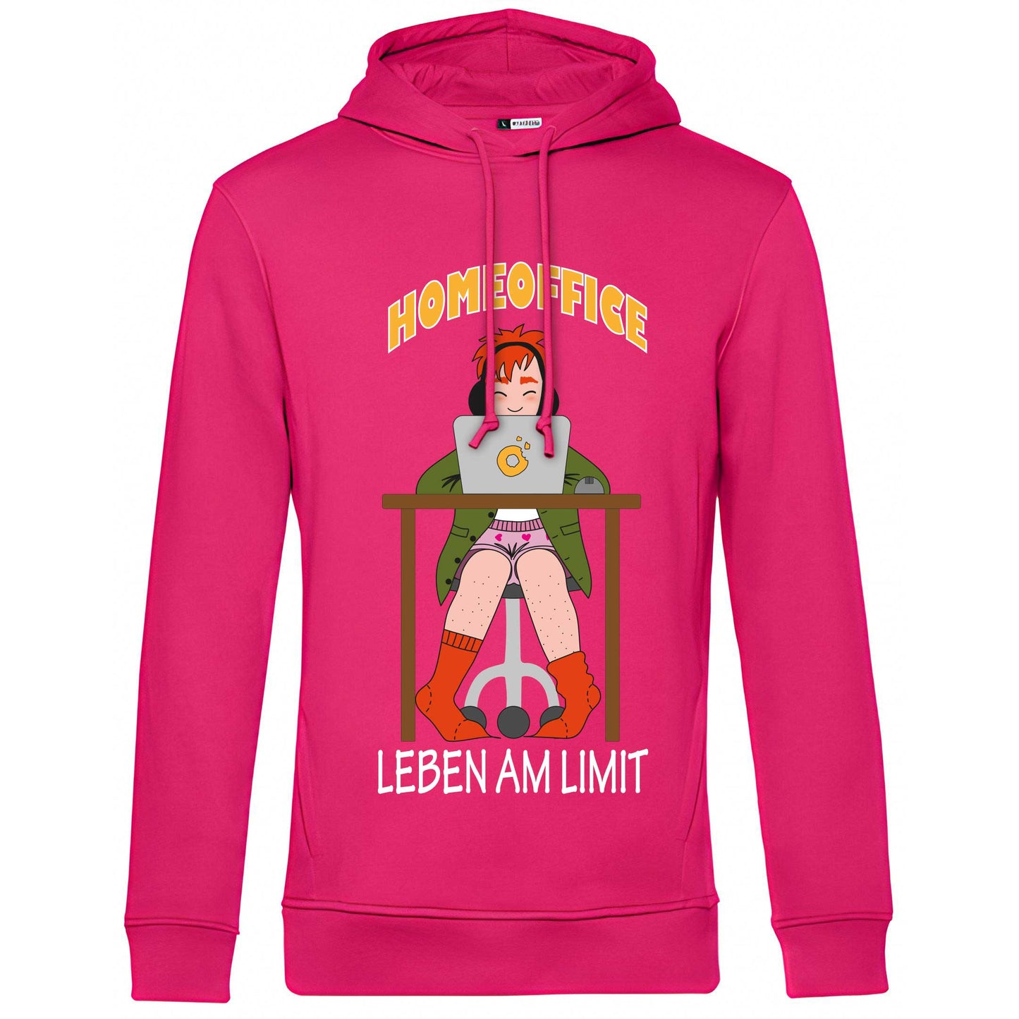 Hoody "Home Office" (pink)