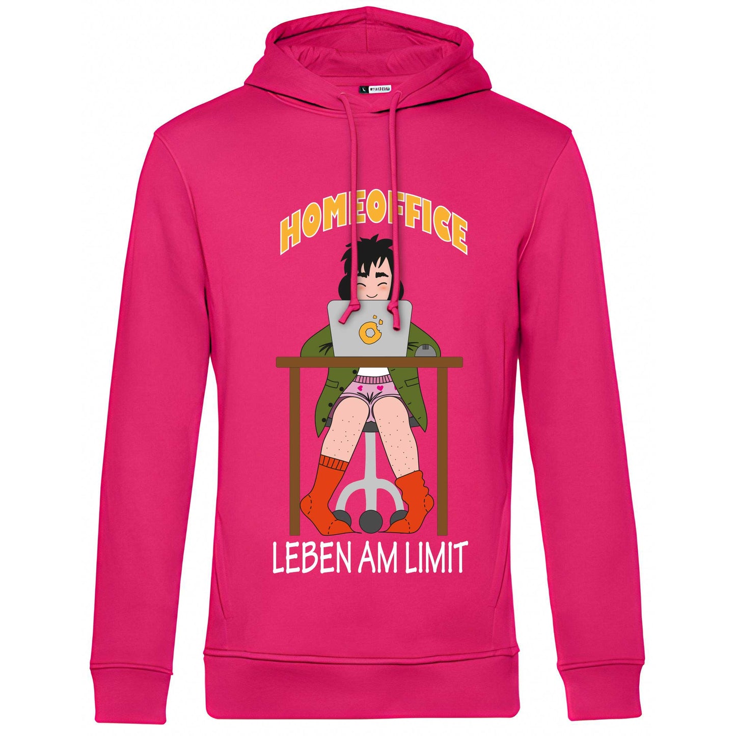 Hoody "Home Office" (pink)