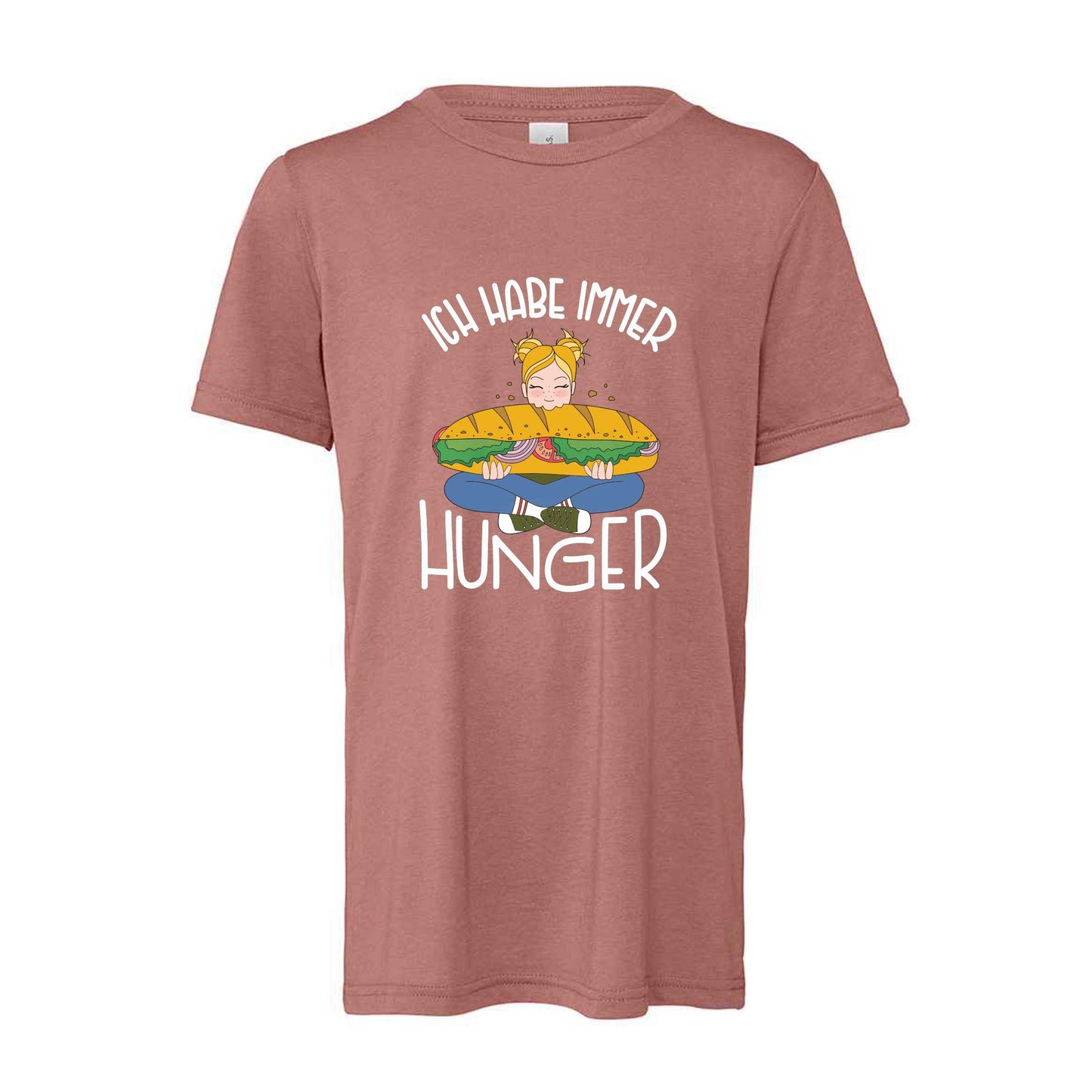 Kinder T-Shirt "Hunger" (mauve)