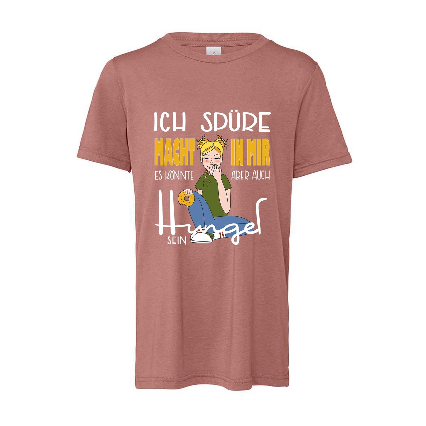 Kinder T-Shirt "Macht" (mauve)