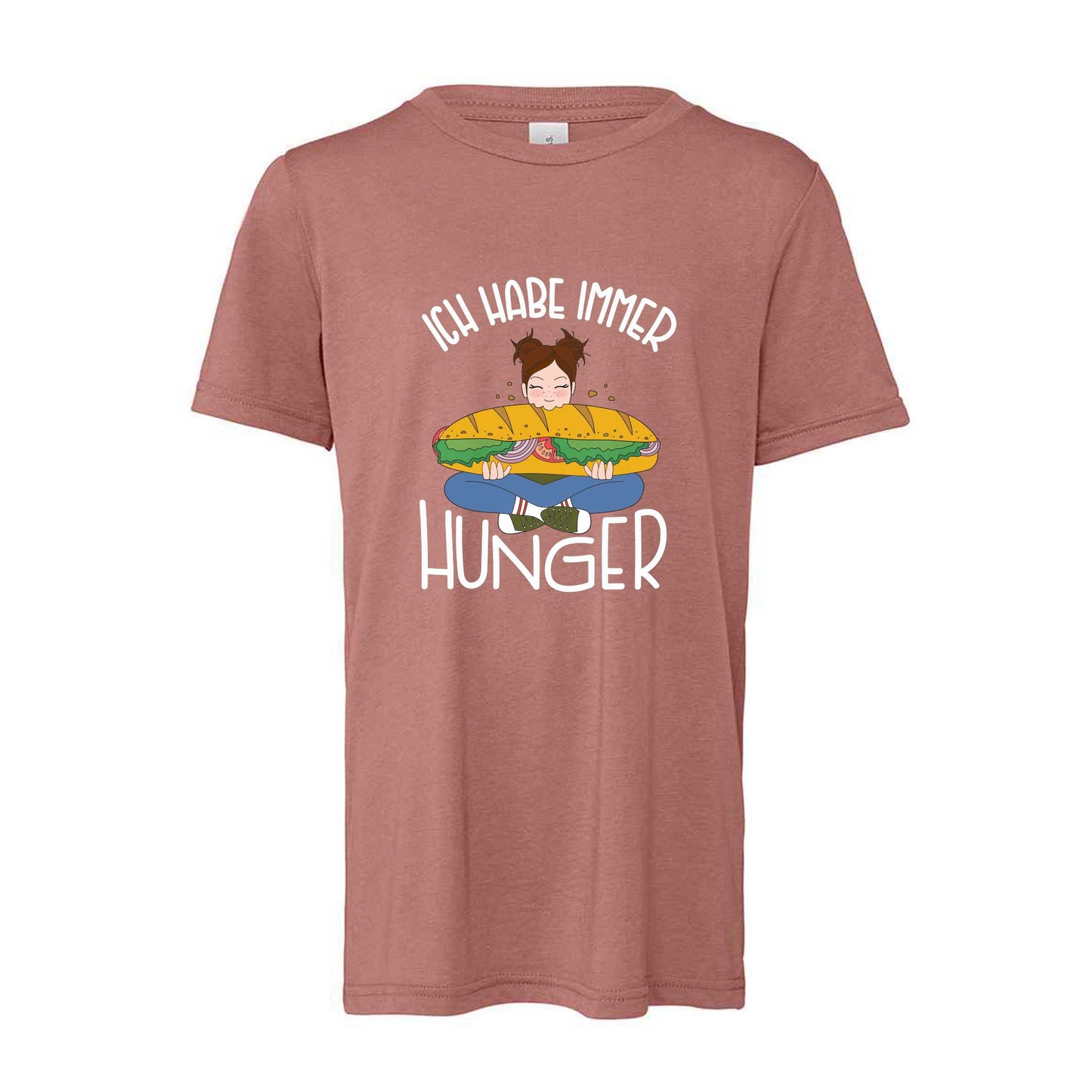 Kinder T-Shirt "Hunger" (mauve)
