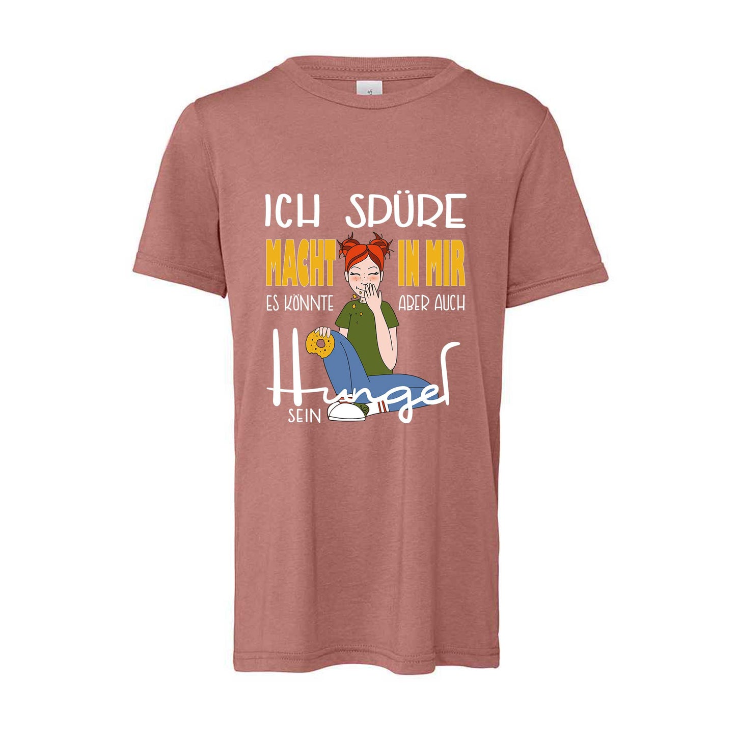 Kinder T-Shirt "Macht" (mauve)