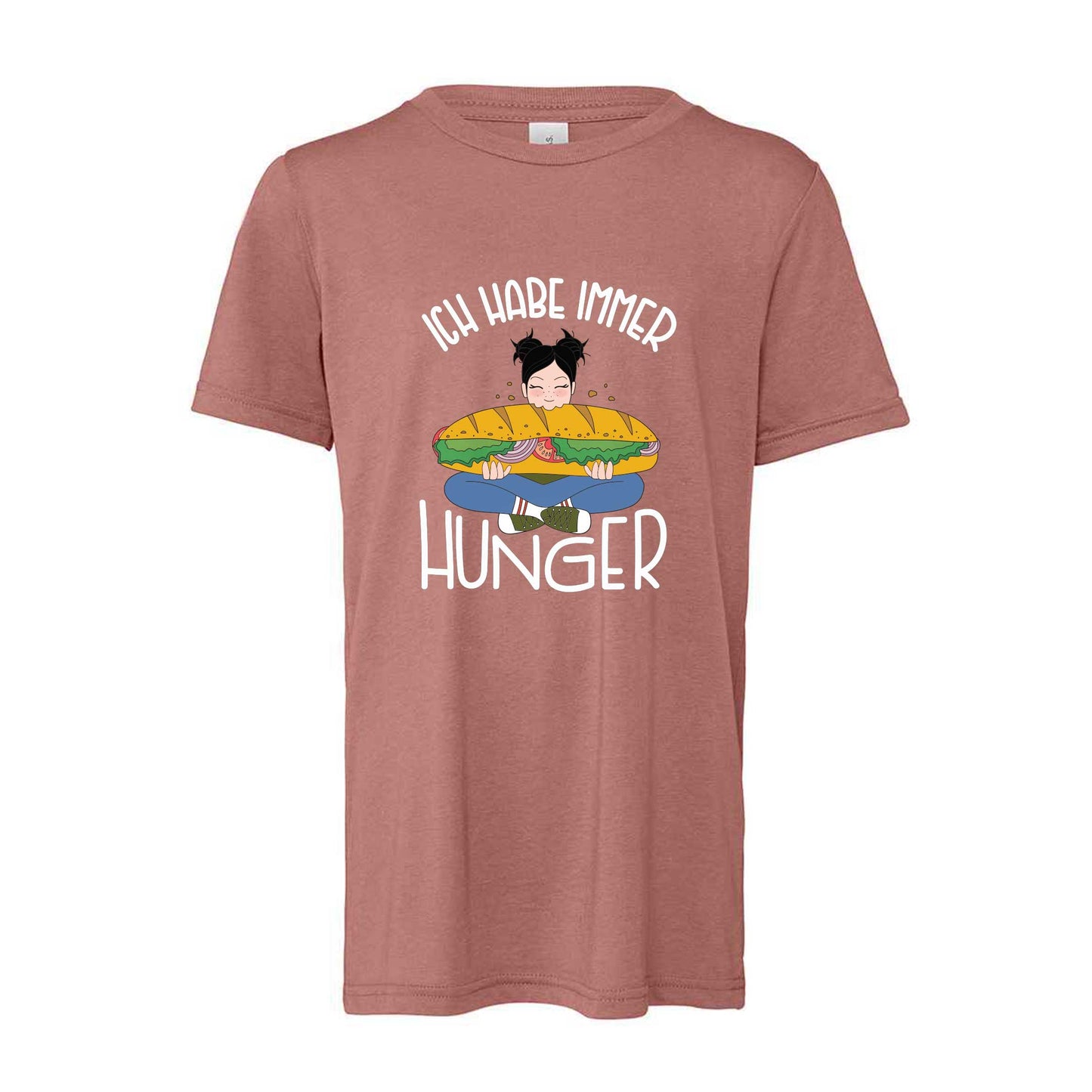 Kinder T-Shirt "Hunger" (mauve)