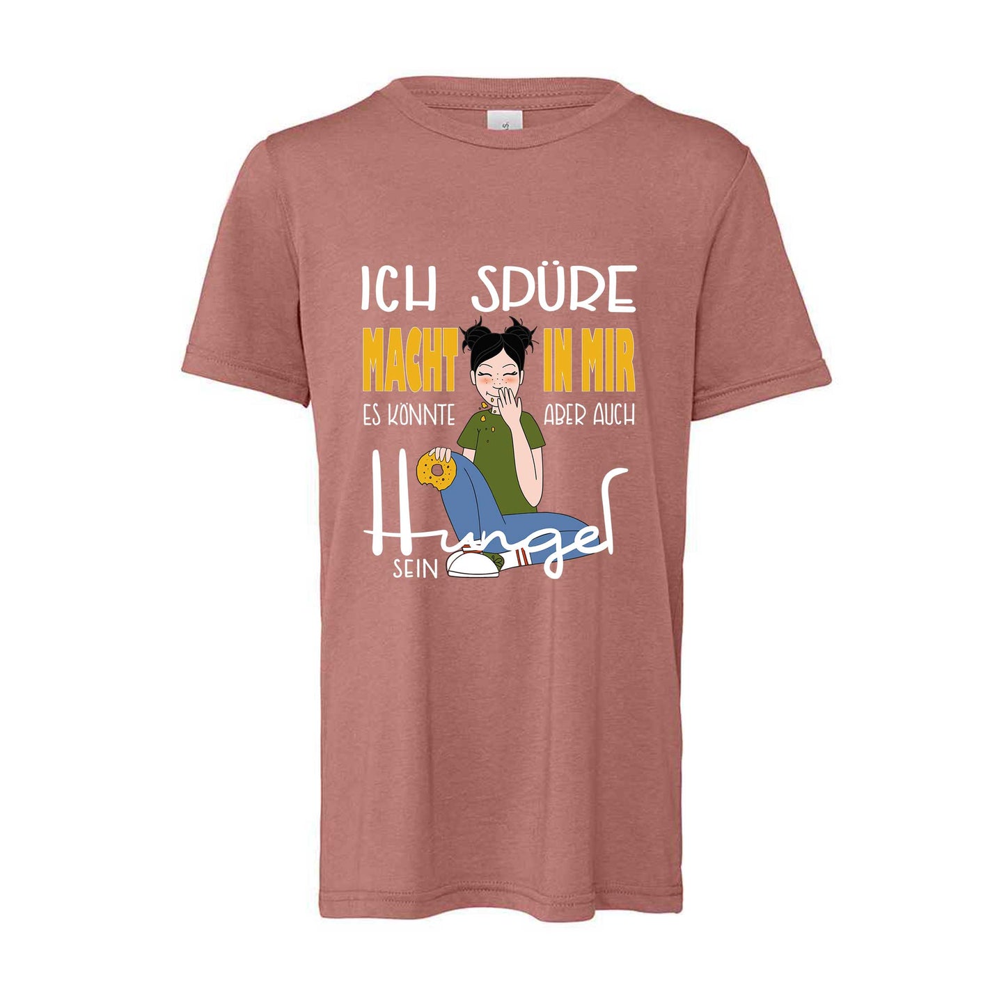 Kinder T-Shirt "Macht" (mauve)