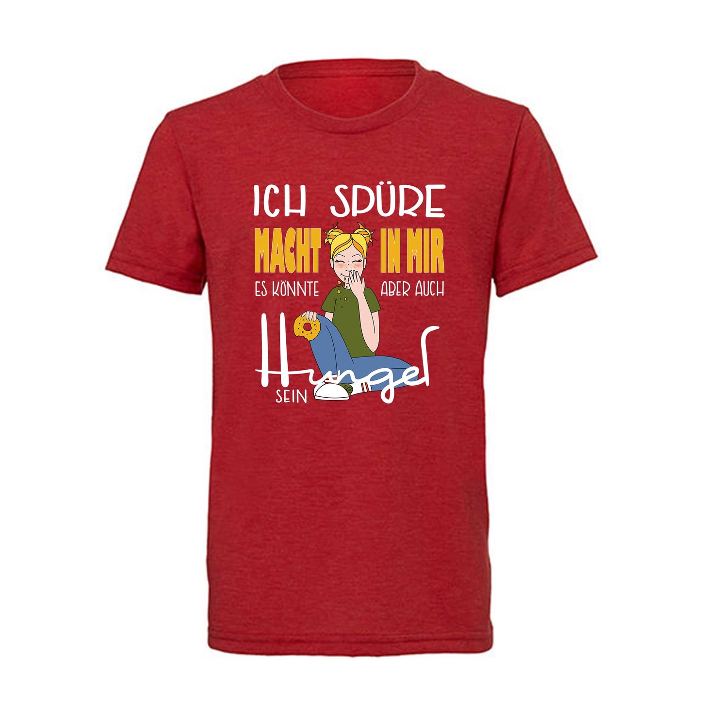 Kinder T-Shirt "Macht" (rot)