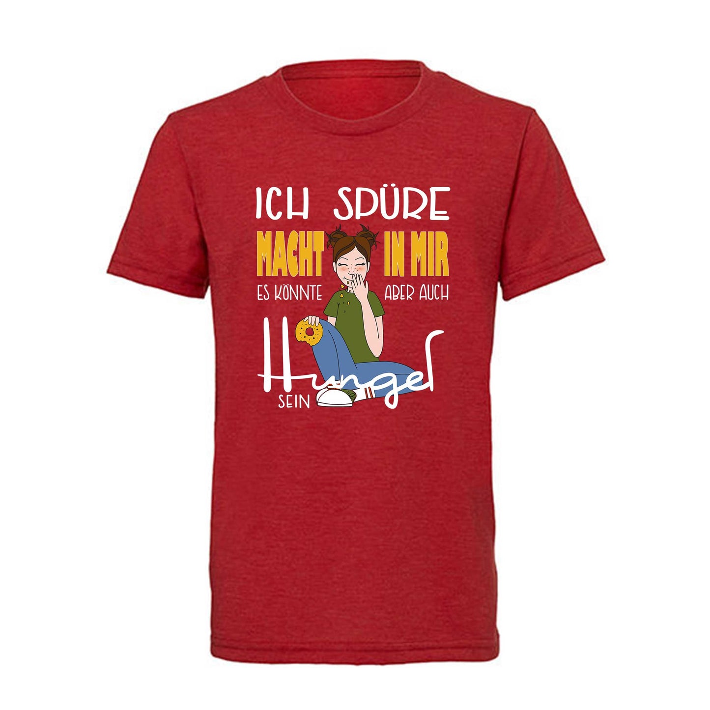 Kinder T-Shirt "Macht" (rot)