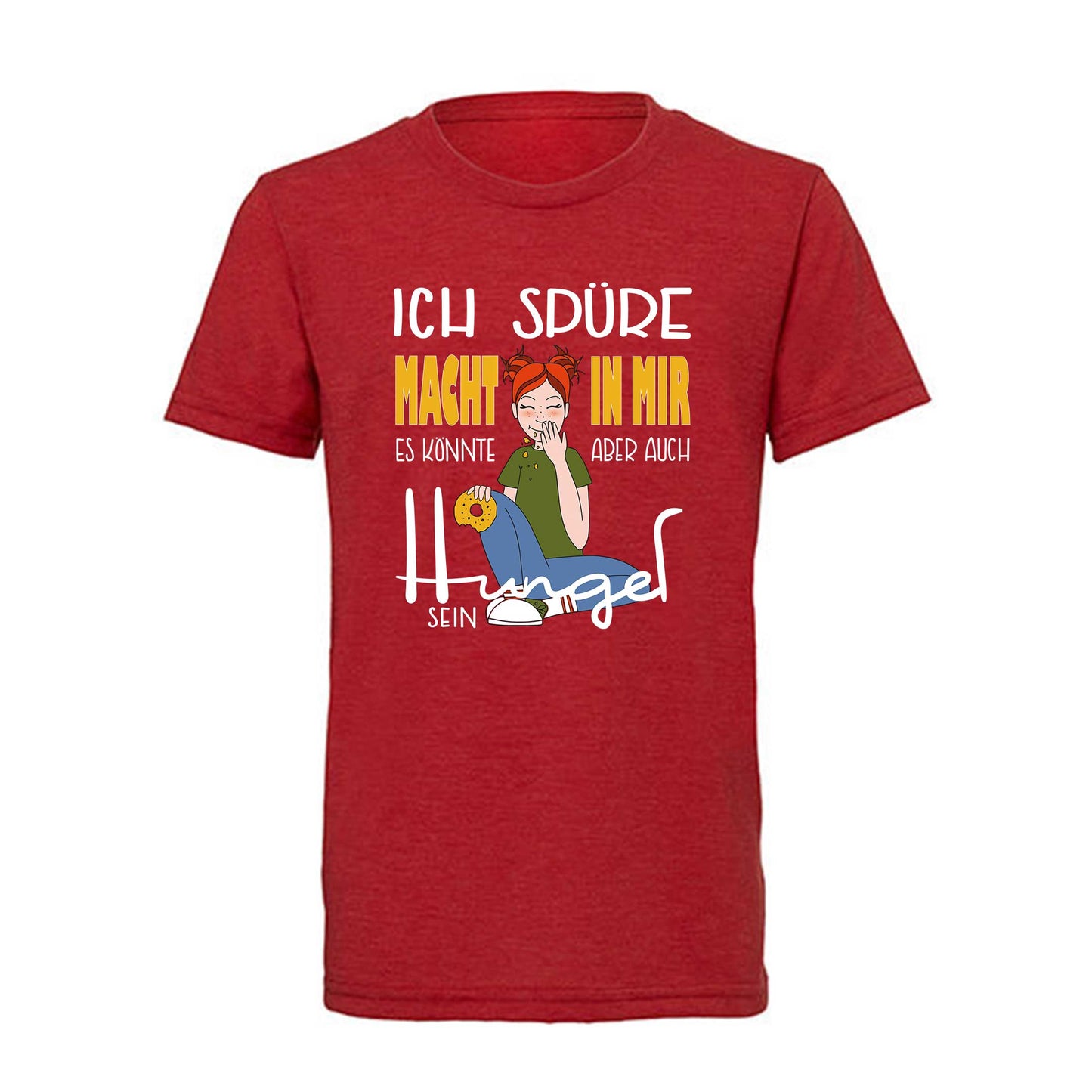 Kinder T-Shirt "Macht" (rot)