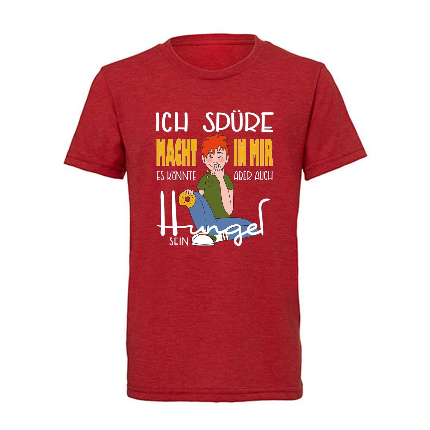 Kinder T-Shirt "Macht" (rot)