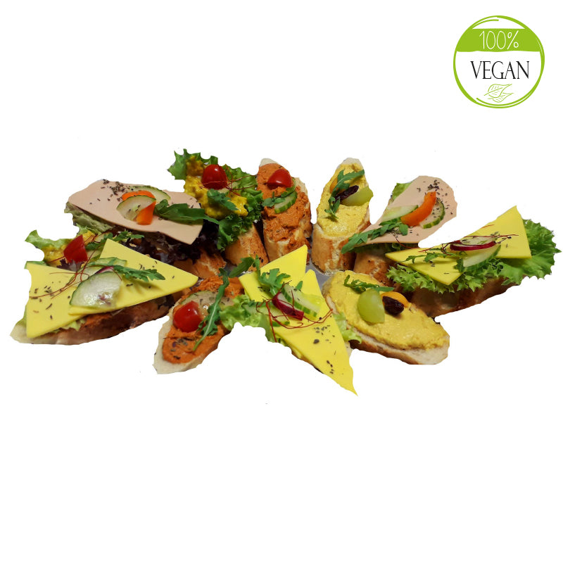 Veganer Scheibensemmel-Teller