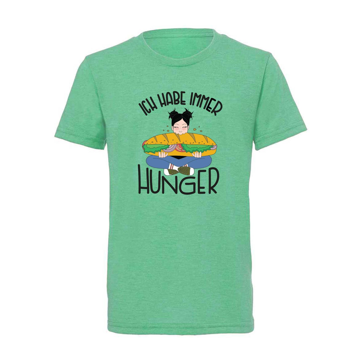 Kinder T-Shirt "Hunger" (grün)