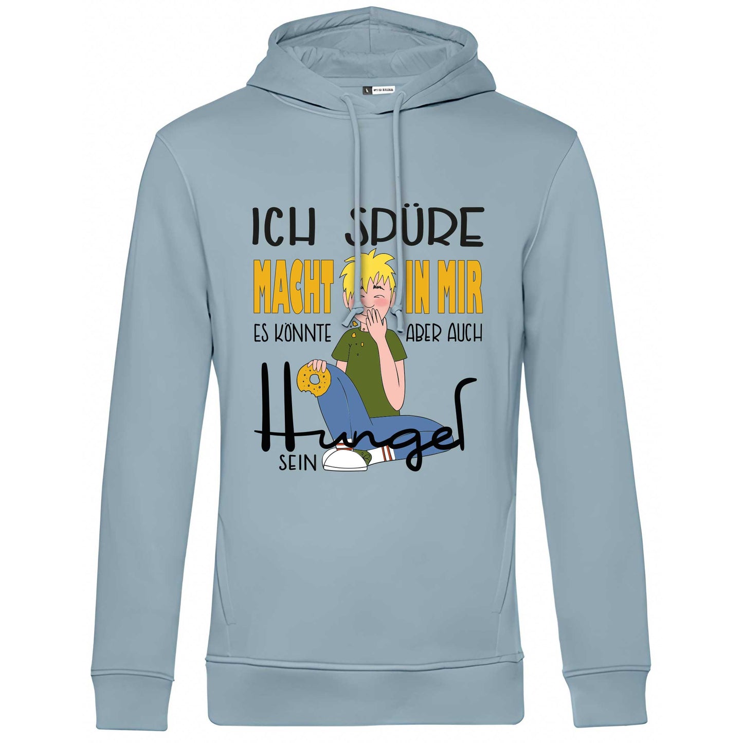 Hoody "Macht" (blue fog)