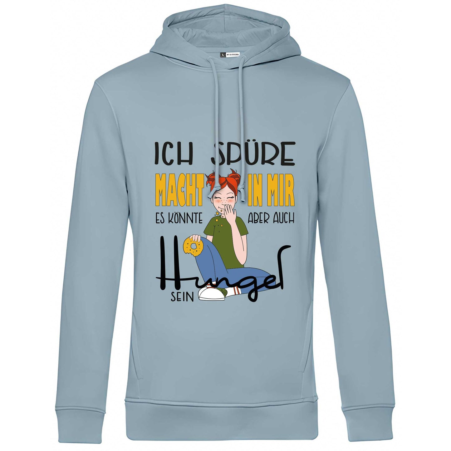 Hoody "Macht" (blue fog)