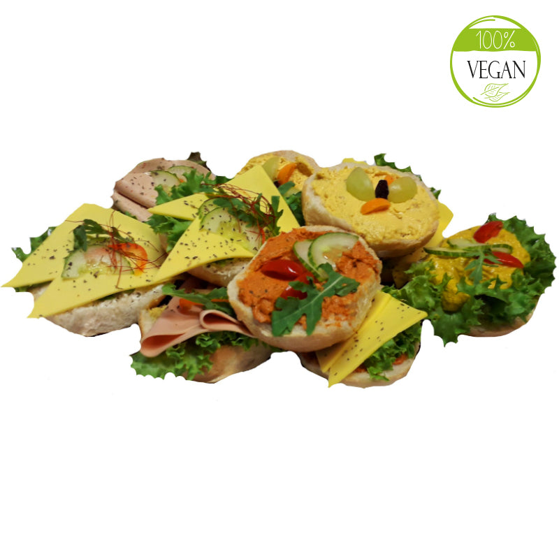 Veganer Semmel-Teller