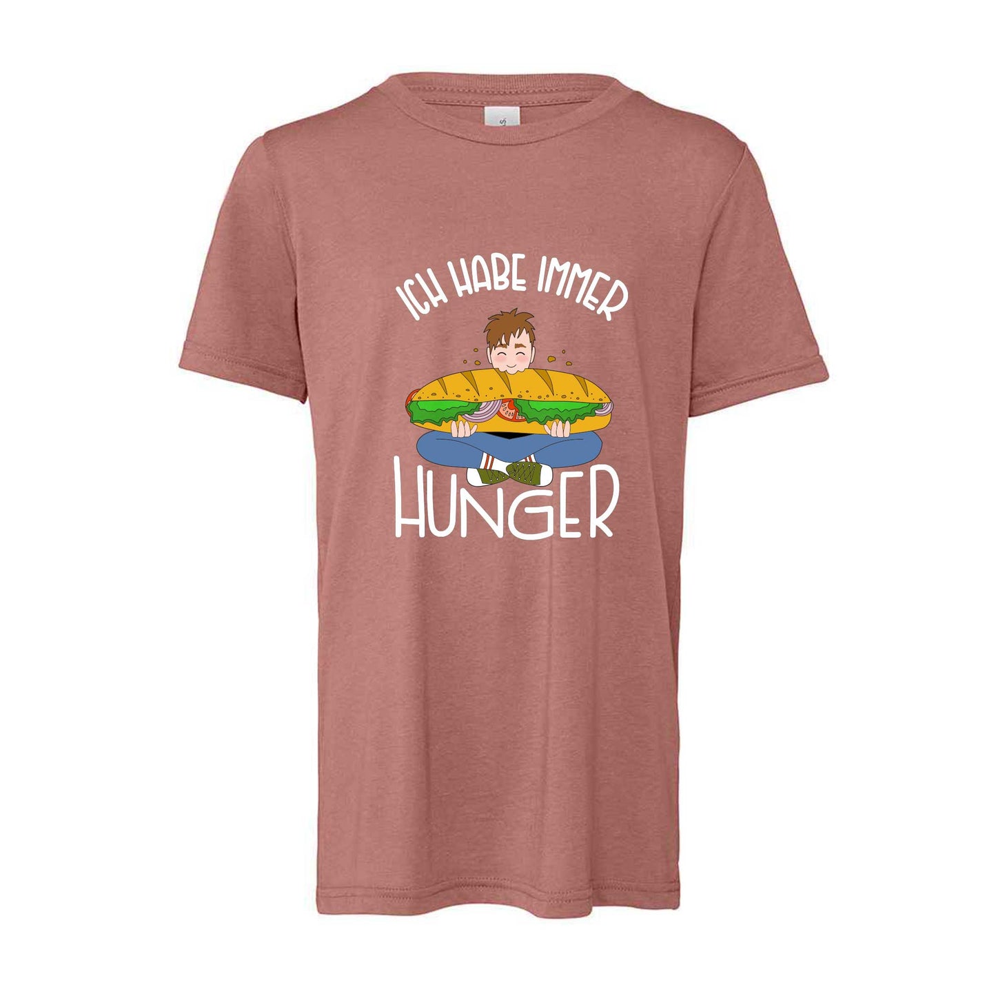 Kinder T-Shirt "Hunger" (mauve)