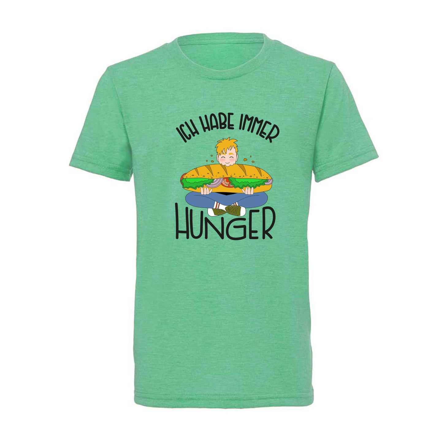 Kinder T-Shirt "Hunger" (grün)